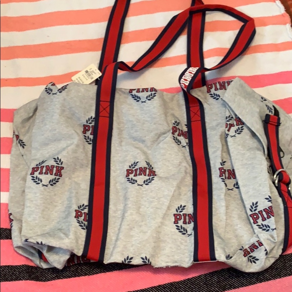 Victoria’s Secret pink duffel bag